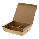 HEIKO エコランチボックス 3仕切 クラフト 20枚/プロ用/新品/小物送料対象商品