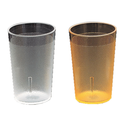 メラミン食器 マスカット 8オンスタンブラー(シボ付) 240cc 97×101(mm) アクリル 透明、オレンジ/業務..