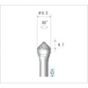 ナカニシ 超硬カッター テーパー(ダブルカット) 刃径9.5mm 刃長4.7mm/業務用/新品/小物送料対象商品(4)