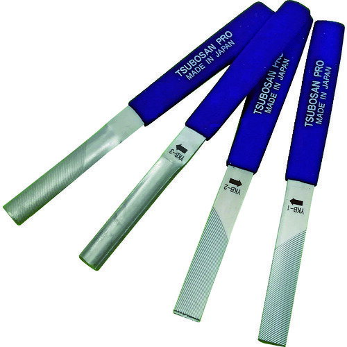 ツボサン 横に削るヤスリ 4種セット/業務用/新品/小物送料対象商品