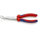 ■商品説明■商品名：KNIPEX メカニックプライヤー 200mmメーカー：KNIPEXメーカー品番：4467957お届け数：1型式：3895-200JAN：4003773017233メーカー名：KNIPEX社原産国(名称)：ドイツ質量：207質量単位：g特長：●負荷のかかるつかみ、曲げ作業に最適なヘッド・先端部の強度を持つプライヤーです。●つかみ面は網目すじ入りです。●曲げの作業に特化した先端です。●ヘッド先端は半丸口です。用途：●掴み、曲げ作業に。仕様：●全長(mm):200●先端形状:45度嘴形●先端形状(mm)E×F:-×2.5●ハンドル:コンフォートタイプ●口先の長さ(mm):73●ジョイント部の幅(mm):17.5●ジョイント部の厚さ(mm):9.5●口先先端の幅(mm):2.5●口先先端の厚さ(mm):-仕様：●先端部ギザなし材質/仕上：●焼き入れクロムバナジウム鋼【配送料について】配送料金は、「小物送料」と記載のある商品総額が15,000円未満の場合、別途送料として800円（税別）頂戴いたします。北海道1,500円（税別）、沖縄2,000円（税別）頂戴いたします。東京都島しょ部、離島については、ご注文後に改めて送料をお見積り致します。予めご了承下さい。ご注文前にあらかじめ配送料金を確認されたい場合は、ご購入希望点数、配送先ご住所をご明記頂き、上部「［？］お問い合わせ」フォームよりご連絡下さいますようお願い致します。【ご注意】画面上の色はブラウザやご使用のパソコンの設定により実物と異なる場合があります。