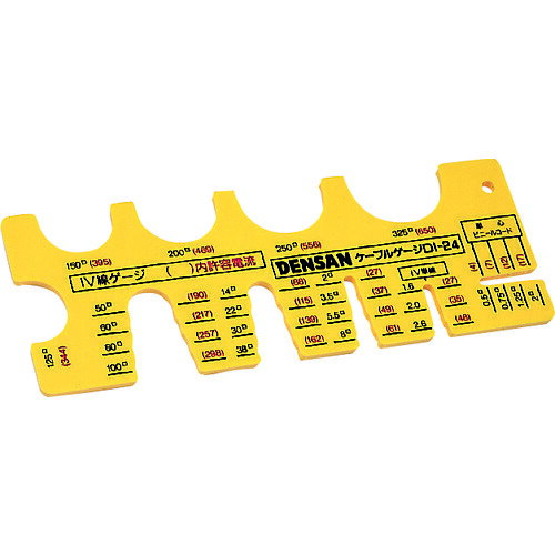 デンサン ケーブルゲージ/業務用/新品/小物送料対象商品
