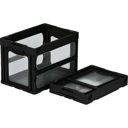 サンコー 折りたたみコンテナー 559240 マドコンO-60Bブラック/業務用/新品/小物送料対象商品