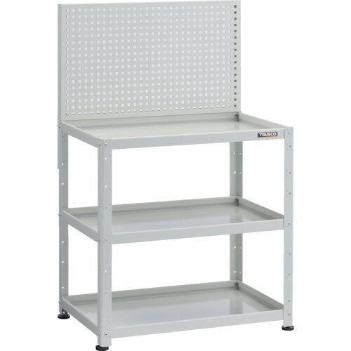 TRUSCO 小型ボルト式棚 バーディワゴンラック型 上部パンチングパネル 750×500×1330/業務用/新品/送料無料