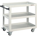 TRUSCO ツールワゴン ドルフィン 750×500 4輪自在 ウレタン車輪 ホワイト/業務用/新品/送料無料(4)