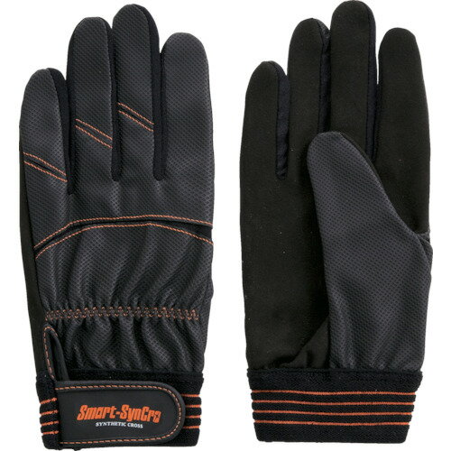 富士グローブ 人工皮革手袋(袖口マジックタイプ) SC-706 スマートシンクロ ブラック L/業務用/新品/小物送料対象商品