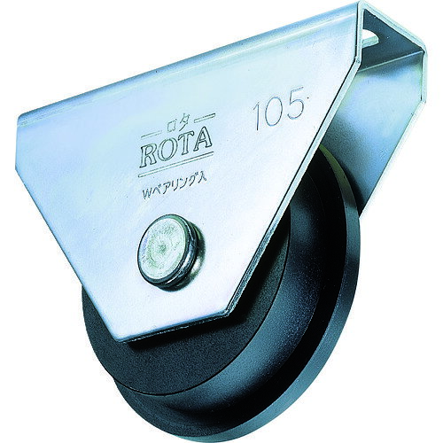 ヨコヅナ ロタ・鉄重量戸車 車輪径120mm トロ車型/業務用/新品/小物送料対象商品