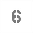 IM ステンシル マグネット 6 文字サイズ150×95mm/ASTM615095/業務用/新品/小物送料対象商品