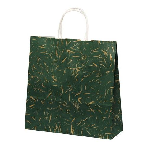 自動手提袋 HX 風雅 グリーン XZK00729 (50枚入)/業務用/新品/小物送料対象商品