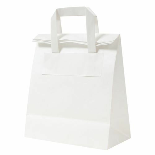 フォールドバッグ2212 白無地 XZL69993 (50枚入)/業務用/新品/小物送料対象商品