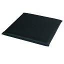 【即納可】レザー調座布団45cm ブラック色 幅450×奥行450×高さ40(mm)/業務用/新品/小物送料対象商品/テンポス