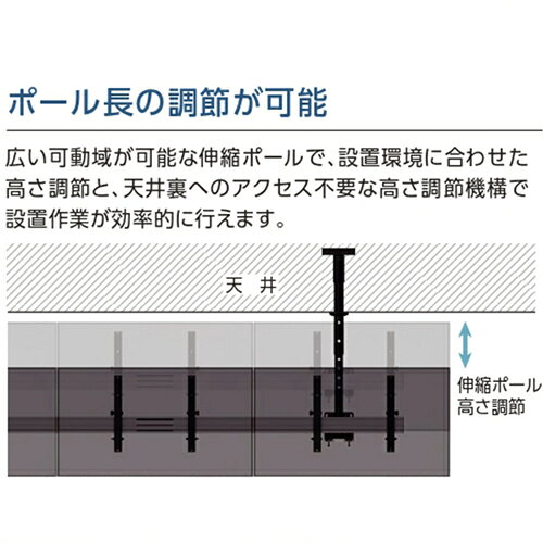 厨房機器と店舗用品 TENPOSの天吊金具FFP-CA4-900耐荷重 50Kgまで/業務用/新品/送料別途見積｜アングル3