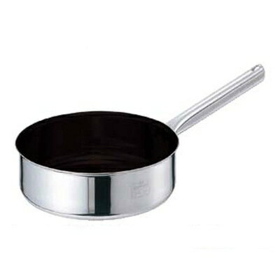 片手鍋 浅型 モリブデンジII プラス 蓋無 24cm 【 業務用 】【送料無料】 /テンポス