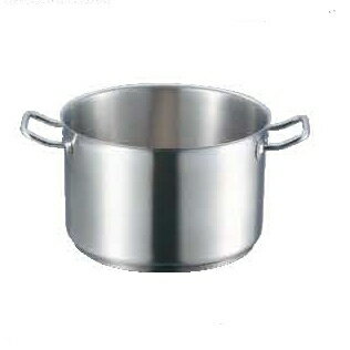 半寸胴鍋 IH 18-8 蓋無 プロシェフ 36cm 【業務用】【送料無料】【プロ用】 /テンポス