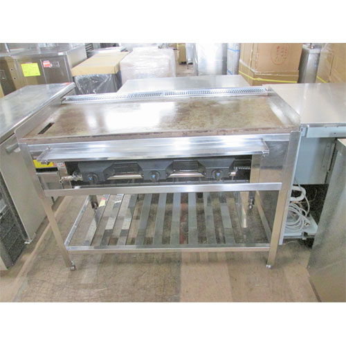 【中古】ガスグリドル 幅1200×奥行600×高さ800 都市ガス 【業務用】:厨房器具と店舗用品のTENPOS