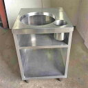 【中古】炊飯台 穴あり 幅550×奥行600×高さ830 【送料別途見積】【業務用】【飲食店 店舗 厨房機器 作業台 業務用作業台】