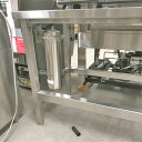 【中古】スチコン用架台 幅1000×奥行650×高さ800 【送料無料】【業務用】【飲食店 店舗 厨房機器 作業台 業務用作業台】