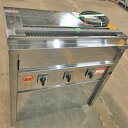 【中古】電気式焼物器 ヒゴグリラー 3P-206K 幅760×奥行410×高さ850 三相200V 【送料無料】【業務用】【飲食店 店舗 厨房機器 グリラー 焼...