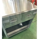 【中古】調理台 引出し付き 幅780×奥行650×高さ800 【送料別途見積】【業務用】【飲食店 店舗 厨房機器 調理台 業務用調理台】