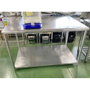 【中古】作業台 幅1350×奥行950×高さ800 【送料別途見積】【業務用】【飲食店 店舗 厨房機器 作業台 業務用作業台】