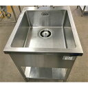 【中古】一槽シンク マルゼン 幅600×奥行750×高さ800 【送料無料】【業務用】【飲食店 店舗 厨房機器 一槽シンク 業務用一槽シンク】