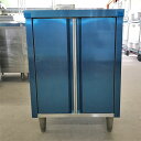 【中古】調理台 観音扉タイプ 幅600×奥行600×高さ845 【送料無料】【業務用】【飲食店 店舗 厨房機器 調理台 業務用調理台】