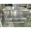 【中古】コンロ台 BGなし 幅1000×奥行650×高さ450(850) 【送料別途見積】【業務用】【飲食店 店舗 厨房機器 ガス台 業務用ガス台】
