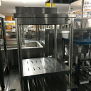 【中古】作業台 BGあり 幅600×奥行600×高さ800 【送料別途見積】【業務用】【飲食店 店舗 厨房機器 作業台 業務用作業台】
