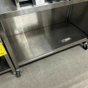 【中古】作業台 キャスター付き ガード付き BGあり 幅1200×奥行600×高さ800 【送料無料】【業務用】【飲食店 店舗 厨房機器 作業台 業務用作業台】