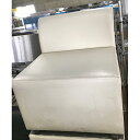【中古】ソファー 白レザー 幅600×奥行600×高さ670 【送料無料】【業務用】【飲食店 店舗 厨房機器 ソファー 業務用ソファー】