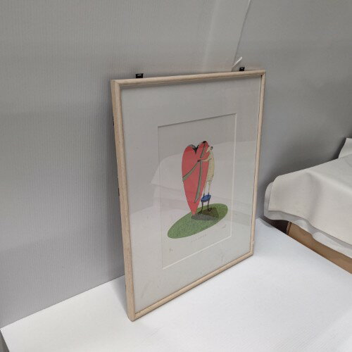 【中古】絵画 あしたは記念日 幅460×奥行30×高さ560 【送料無料】【業務用】【飲食店 店舗 店舗備品 壁面 ディスプレイ雑貨】