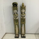 【中古】釈迦 (2体セット) 幅240×奥行250×高さ1570 【送料別途見積】【業務用】【飲食店 店舗 店舗備品 ディスプレイ雑貨 置物】