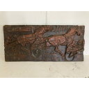 【中古】木製 馬 幅830×奥行40×高さ375 【送料別途見積】【業務用】【飲食店 店舗 店舗備品 ディスプレイ雑貨 置物】