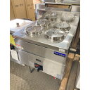 【中古】ガスウォーマーテーブル マルゼン MGY-066NC 幅600×奥行600×高さ800 LPG(プロパンガス) 【送料無料】【業務用】【飲食店 店舗 厨...
