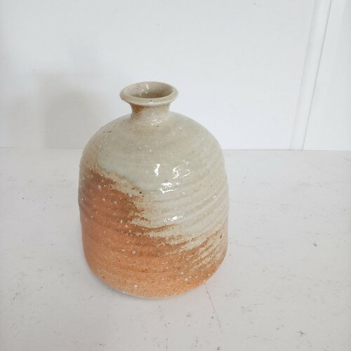【中古】壷 茶ベージュ 幅180×奥行180×高さ220 【送料別途見積】【業務用】【飲食店 店舗 店舗備品 ディスプレイ雑貨 置物】