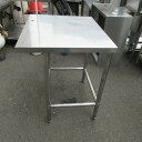 【中古】作業台 BGなし 幅650×奥行750×高さ800 【送料別途見積】【業務用】【飲食店 店舗 厨房機器 作業台 業務用作業台】