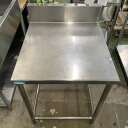 【中古】作業台 BGあり 幅650×奥行750×高さ780 【送料無料】【業務用】【飲食店 店舗 厨房機器 作業台 業務用作業台】