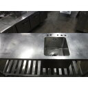 【中古】二槽シンク 幅1570×奥行450×高さ800 【送料別途見積】【業務用】【飲食店 店舗 厨房機器 二槽シンク 業務用二槽シンク】