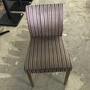 【中古】洋風イス(布柄ベージュ) 幅420×奥行480×高さ790 【送料無料】【業務用】【飲食店 店舗 厨房機器 イス 業務用イス】