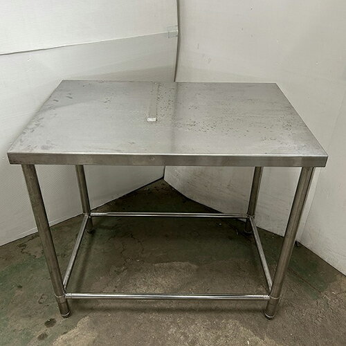 【中古】作業台 BGなし 幅900×奥行600×高さ800 【送料別途見積】【業務用】【飲食店 店舗 厨房機器 作業台 業務用作業台】