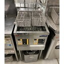 【中古】電気式自動フライヤー マルゼン MEF-WL18R 幅450×奥行600×高さ800 三相200V 【送料別途見積】【業務用】【飲食店 店舗 厨房機器 フライヤー 業務用フライヤー】