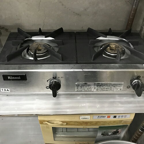 【中古】卓上コンロ リンナイ(Rinnai) RSB-206A 幅542×奥行275×高さ120 都市ガス 【送料無料】【業務用】【飲食店 店舗 厨房機器 卓上ガスコンロ 業務用卓上ガスコンロ】