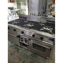 【業界最長1年保証】【中古】ガスレンジ マルゼン RGR-1575XC 幅1500×奥行750×高さ800 都市ガス 【送料別途見積】【業務用】【飲食店 店舗 ...