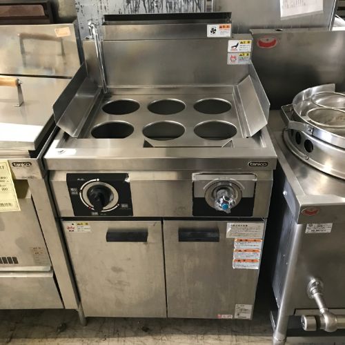 【中古】ハイパワー解凍ゆで麺機 タニコー THU-60 幅600×奥行600×高さ800 LPG(プロパンガス) 【送料別途見積】【業務用】【飲食店 店舗 厨房機器 ゆで麺機 業務用ゆで麺機】