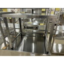 【中古】コンロ台 三方枠 BGなし 幅750×奥行600×高さ650 【送料別途見積】【業務用】【飲食店 店舗 厨房機器 ガス台 業務用ガス台】