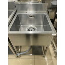 【中古】一槽シンク BGあり 幅600×奥行650×高さ800 【送料別途見積】【業務用】【飲食店 店舗 厨房機器 一槽シンク 業務用一槽シンク】