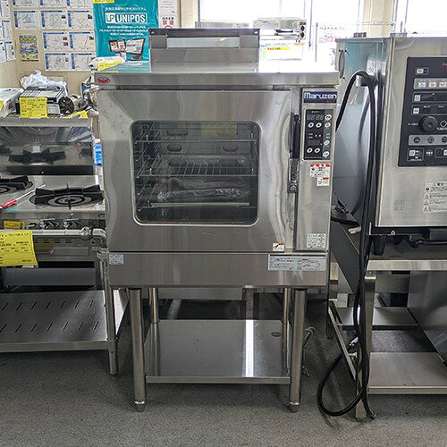厨房機器と店舗用品 TENPOSの【中古】ガスオーブン 台付き マルゼン MCO-8SE 幅770×奥行660×高さ1470 都市ガス 【送料別途見積】【業務用】【飲食店 店舗 厨房機器 オーブン 業務用オーブン】｜アングル2