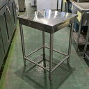 【中古】作業台 BGなし 幅600×奥行600×高さ850 【送料別途見積】【業務用】【飲食店 店舗 厨房機器 作業台 業務用作業台】