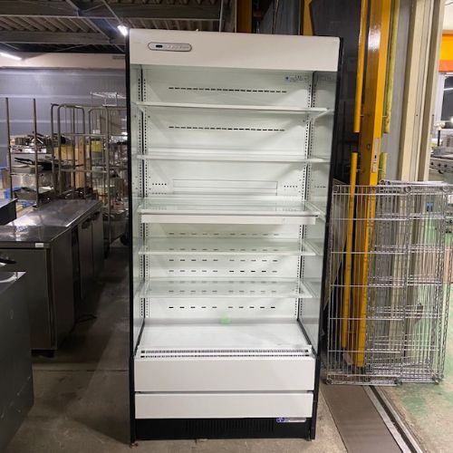 【中古】冷蔵多段オープンショーケース 二温度帯 フクシマガリレイ(福島工業) MEU-32WKSA5G 幅900×奥行600×高さ1900 【送料別途見積】【業務用】【飲食店 店舗 厨房機器 オープンショーケース 業務用オープンショーケース】