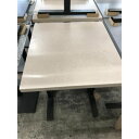 【中古】テーブル 対立脚 アイボリー 幅550×奥行600×高さ710 【送料無料】【業務用】【飲食店 店舗 厨房機器 テーブル 業務用テーブル】